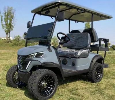 China Silver Gray Off Road Electric Golf Cart Can Ride Four People Supports Customized Colors And Seats CE Certification for sale