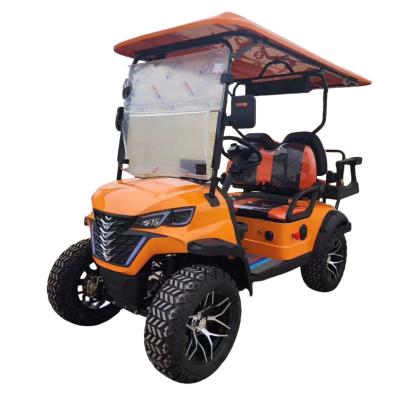 China Luxury Four Seater Golf Cart Equipped With Powerful Motor All Terrain Tires Enjoying A Prestigious Ride With Comfortable Seating for sale