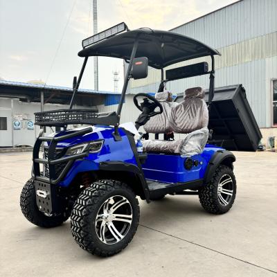 China 4 Seater Electric Golf Cart With Bucket Cheap Small Custom Electric Off-Road Golf Cart With Storage Box Dump Truck for sale