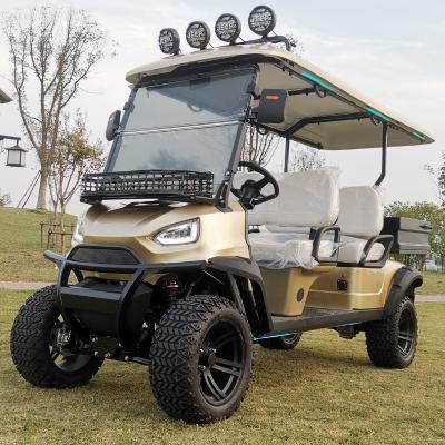 China The Four-Seater Pointed Dump Electric Golf Cart Can Be Customized With Color And LOGO And Provides CE Certification. for sale