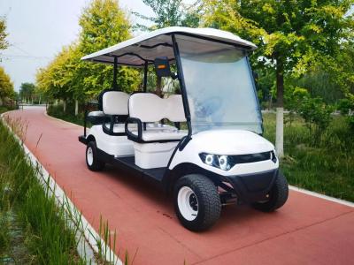 China Carro de golf eléctrico de batería de litio de doble pupila de 6 asientos con color y logotipo personalizables en venta