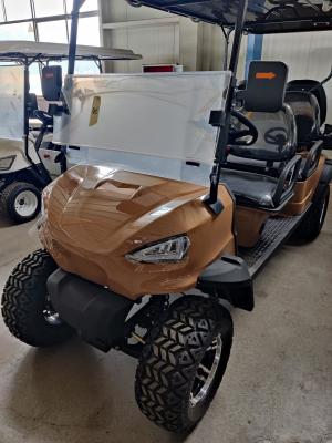 Китай Brown Luxury High-End 4+2-местный литийный аккумулятор Off-Road Electric Golf Cart поддерживает настройку продается