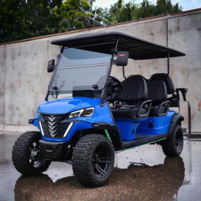 China Six-Seater Electric Off-Road Luxury Golf Cart Lithium Battery Supports Customized Color And LOGO for sale