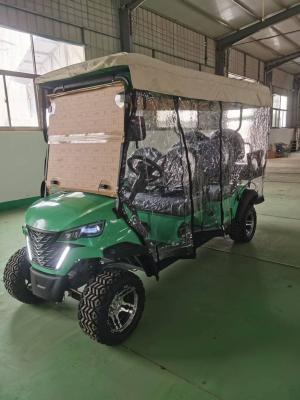 China 2+2-Seater Luxury Green Electric Golf Cart 14-Inch Off-Road Tires Suitable For Various Scenes Such As Mountains And Beaches for sale