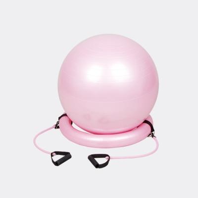 China Yoga Fitness PVC Gym Workout Pilates OEM Yoga Ball With Base for sale