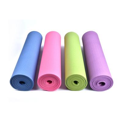 China Non-slip Eco-friendly Yoga Mat Non-slip Custom Print Tape Exercise Mat for sale