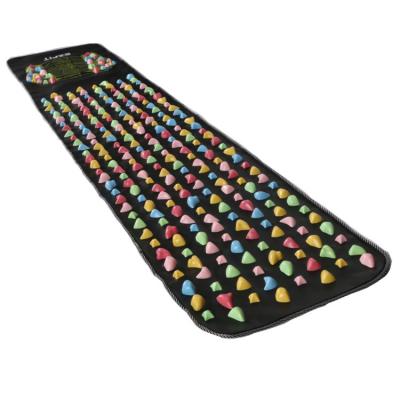 China Yoga Exercises Reflexology Walking Mat Rotating Plastic Stones Massage Foot Mat for sale