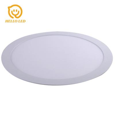 China Warehouse CE RoHs PC SMD 2835 aluminum ultra thin round enclosed downlight led panel light 18w for indoor lighting for sale