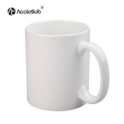 China RTS AccioSub 11OZ Coffee Milk Viable Promotional Blanks Logo Photo Customized Gift Handle Mugs Sublimation Ceramic Coffee for sale