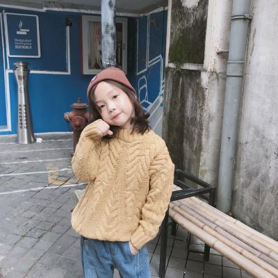 China 2021 autumn and winter children's clothes Anti-wrinkle girl knit pullover sweater for sale