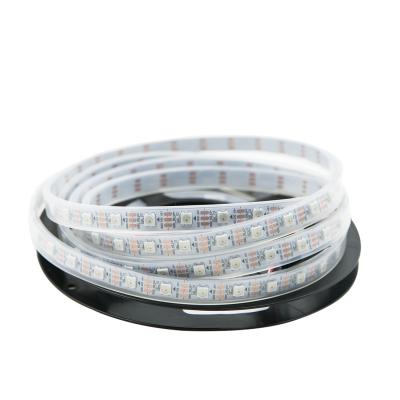 China Flexible Addressable Garden Glite Ws2812b Pixel RGB 60LEDs/m IP67 DC5V LED Strip For Garden for sale