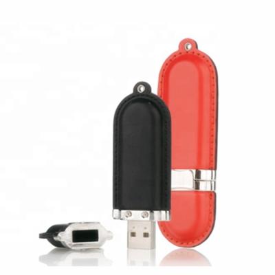 China Custom Leather Corporate Gift Logo Leather Keychain Pen Drive 4gb 8gb 16gb 32gb USB Flash Key Drive for sale