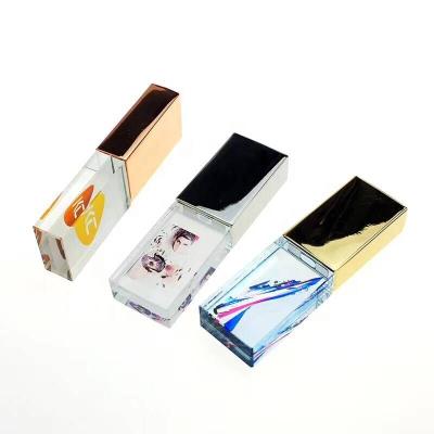 China Fashion Wedding Gifts Creative Crystal USB Flash Drive With Novelty Full Color Printing Promotional Gadgets for sale