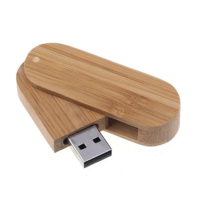 China Gift Wooden Promotional Eco Friendly Wooden Swivel Usb Flash Drive for sale