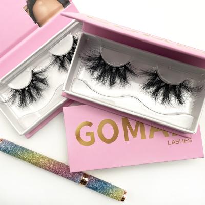 China Free sample 3d mink lashes3d private label lashes good quality lash cases 25mm real fluffy eyelash wholesale customized boxes volume for sale