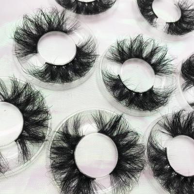 China Good Quality Wholesale Custom Packaging Eyelashes Own Brand 100% Real Mink Lashes 3D 25mm Mink Eyelashes Private Label for sale