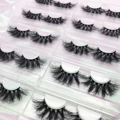 China Wholesale Price 25mm Factory Free Sample Real Siberian Mink 25mm Lashes Good Quality 3d Mink Lashes With Customizing Own Brand Box for sale