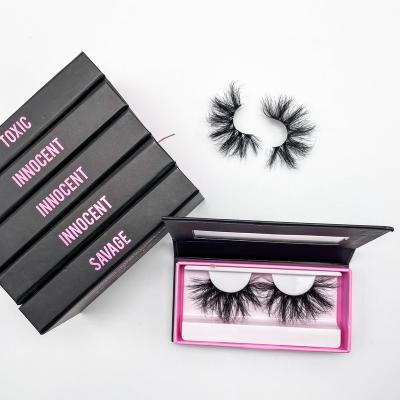 China Good Quality Custom Lashes Boxes Packaging Wholesale Dramatic Lashes Lashes Seller 25mm Mink 3d Fluffy Eyelash Private Label for sale