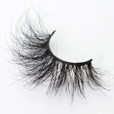 China Good Quality Eyelashes Box 25mm Individual Fake 3D Natural Look Mink Eyelashes for sale