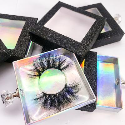 China Good Quality False Eyelash Package Strip Mink Eye Lashes Sellers Eyelash Vendor Customized Boxes for sale