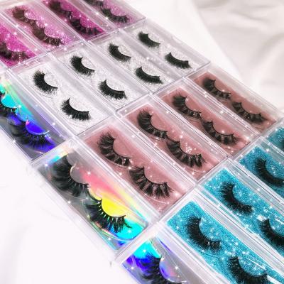 China 25mm Real Mink Eyelash Natural Lashes Wick Good Quality Custom Packaging Seller Customized Boxes for sale