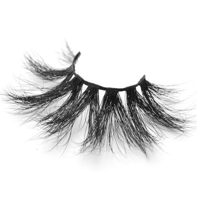 China Good Quality Hot Selling Mink Eyelashes Real Siberian Dramatic 25mm 3D Mink Eyelashes Custom Box for sale