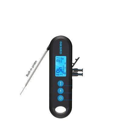 China Kitchen Thermometers IPX5 Waterproof Blue Inkbird Tooth BBQ Meat Thermometer Instant-Read Handheld Thermometer with 2 Detachable Probes for sale