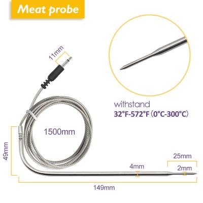 China Stainless Steel Probe Meat Food Grade Stainless Probe Only For Inkbird Thermometer IBT-4XS and IBT-4XR for sale