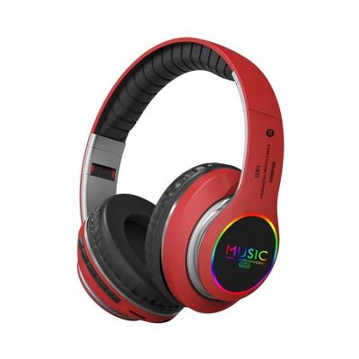 China Perfect Noise Headband High Quality Audio Wireless Earphone With Led And Foldable Earphone Stereo Sound for sale