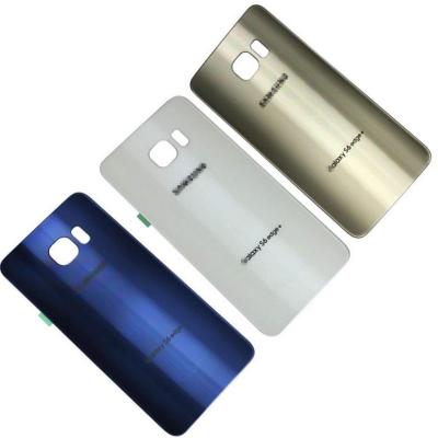 China New Original Metal OEM Repair Battery Door Rear Housing Cover For Samsung Galaxy S6 Edge+ Plus With Back Adhesive for sale