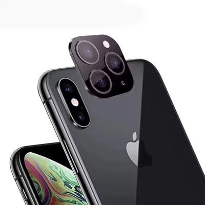 China Mobile phone for iPhone 11 pro second screen protector glass X/XS metal camera lens change to 11 pro for sale