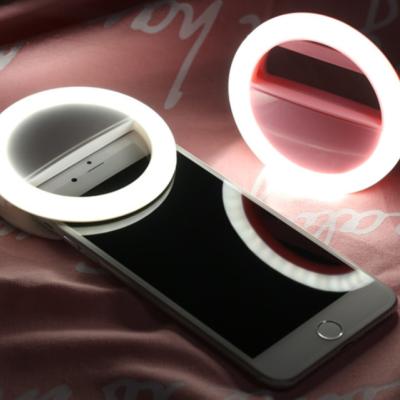 China Multifunctional Universal Mobile Phone LED Selfie Ring Light with USB Charger for sale