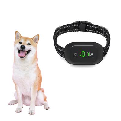 China Automatic Pet Bark Collar Shock Bark Anti-bark With Adjustable Sensitivity Levels Stop Control Collar for sale