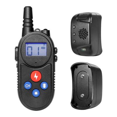 China Hot Stocked Amazon E 2022 Viable Sale For Dogs Electric Shock Walkie Talkie Dog Training Collar for sale