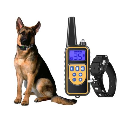 China Stored Vibrating Waterproof Usb Rechargeable Dog Training Collar With Remote for sale