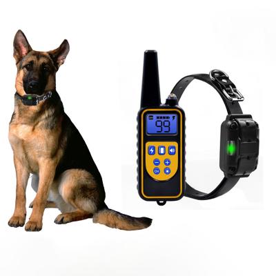 China Stocked Waterproof Vibrator Shock With Usb Rechargeable Remote Dog Training Collar for sale