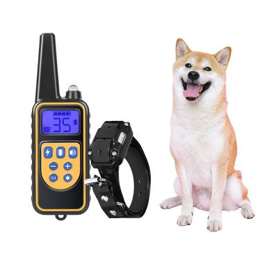 China Wireless Remote Control Shock Collar Stocked Waterproof Dog Training Equipment For Sale for sale