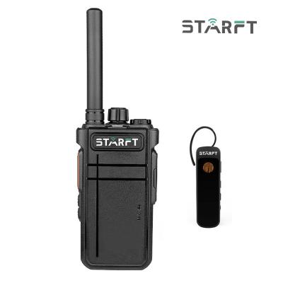 China Warehouse Starft CD101F LED Torch Light Alarm VOX UHF Radio Charging 2000mAh Outdoor Wireless Walkie Talkie Bluetooth Type-C Walkie Talkie for sale