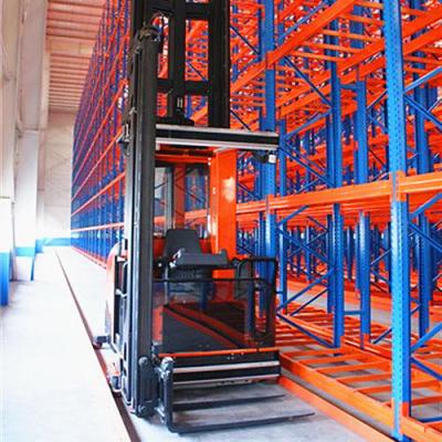 China Corrosion Protection ISO9001 CE Certificated Nanjing Best Storage System Very Narrow Aisle Pallet Racking System for sale