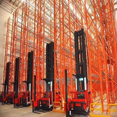 China Corrosion Protection High Quality Steel Q235 Aisle Industrial Even Narrow Pallet Rack With CE Certificate for sale