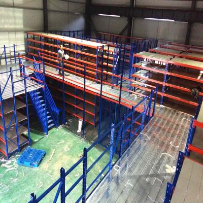 China 250-1000kg/sqm Corrosion Protection Affordable Price Over Space Capacity Warehouse Storage Mezzanine Multilevel Racking for sale