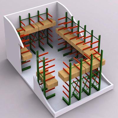 China China Factory Price Corrosion Protection Single Sided Racking Car Pallet Cantilever Rack With CE Certificate for sale