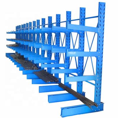 China ISO9001 Corrosion Protection CE Heavy Duty Corrosion Protection Steel Warehouse Cantilever Rack For Irregular Long Tube Goods for sale