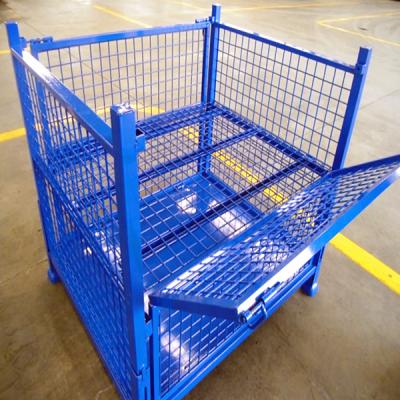 China Corrosion Protection Galvanized Or Powder Coated High Quality Steel Storage Wire Mesh Storage Cage for sale