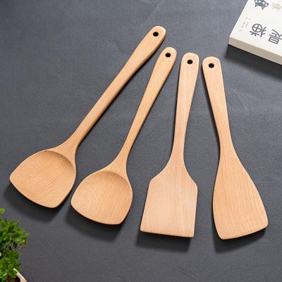 China Sustainable Natural Utensils Spatulas Environmental Protection Product Small Bamboo Spatula for sale