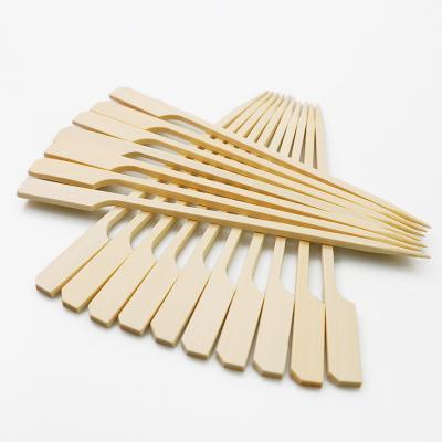 China Cheap Price Original Easily Cleaned Flat Barbecue Tools Bamboo Skewer 15cm Bamboo Barbecue Skewers for sale