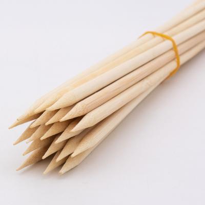 China Eco-Friendly BBQ Bamboo Skewer Round Disposable Easily Cleaned BBQ Sticks Food Grade Bamboo BBQ Skewer for sale