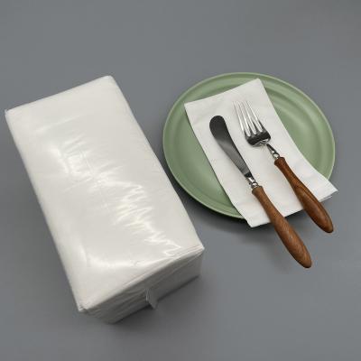 China Plant Virgin Wood Pulp Napkin 150 White Sheets Embossing Wine Cocktail 1/8 Times Disposable Butterfly 2 Ply Tissue Paper Butterfly Napkins for sale