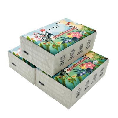 China Custom Tissue Paper 4Ply Ultra Soft Bamboo Facial Tissue Tissue Box Wholesale Tissue Paper Manufacturers 3 Ply for sale