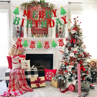 China Durable 2021 Merry Christmas Banner Baby Christmas Supplies Home Decoration for sale